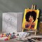 6 Pack Pre Drawn Canvas for Painting Pre Printed Canvas Kit 8 x 10 Inch Stretched Cotton Paint and Sip Set for Adults Couple Party Valentine Date Night(Elegant Lady)